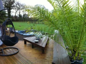 Spa encastré sur terrasse