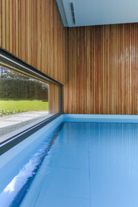 Volet roulant en fond de bassin