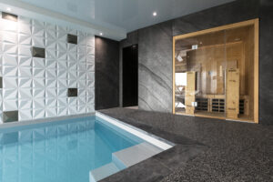 Pièce bien être - Piscine et sauna